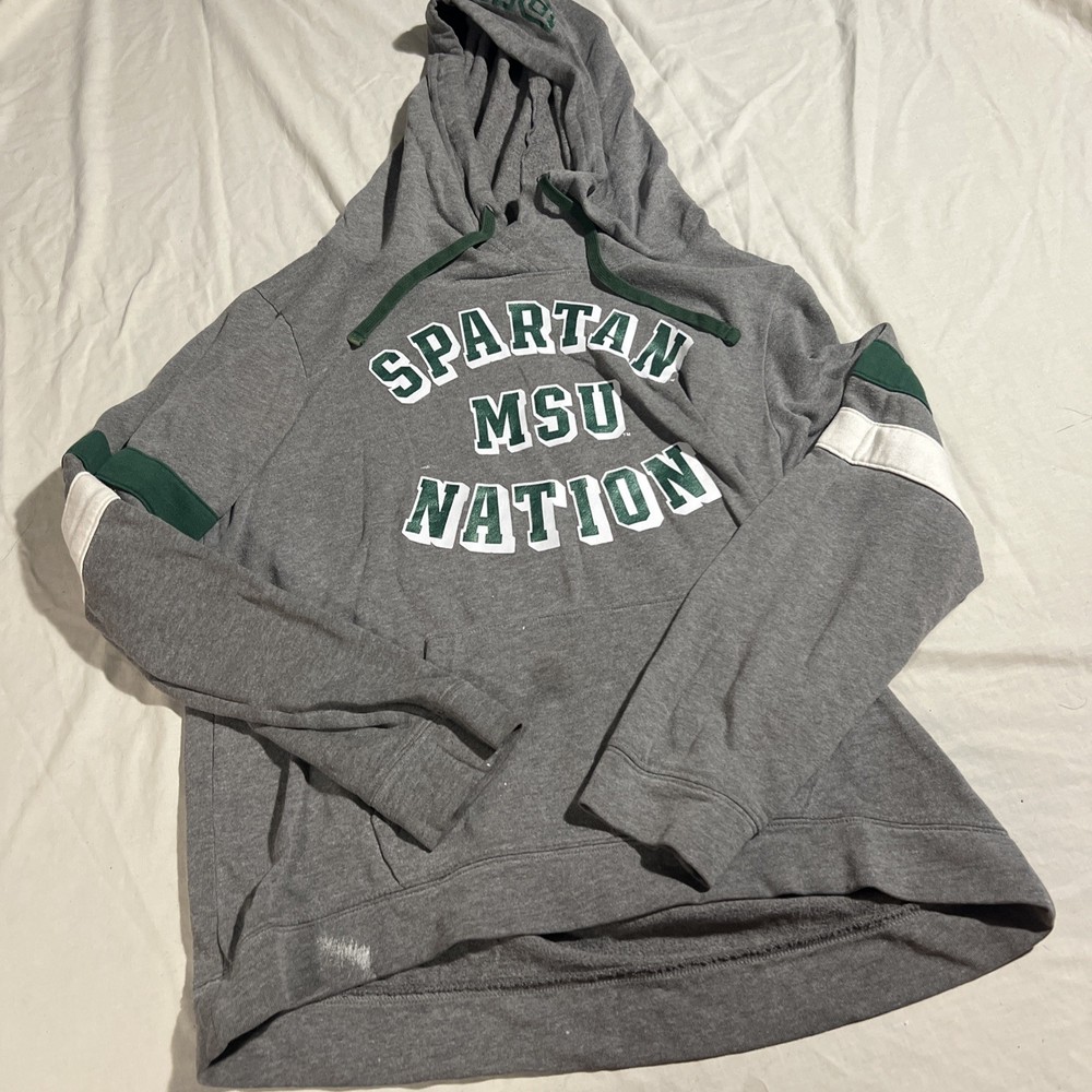 Victoria's Secret Pink Michigan State Spartans Hoodie Sweatshirt Pullover Medium