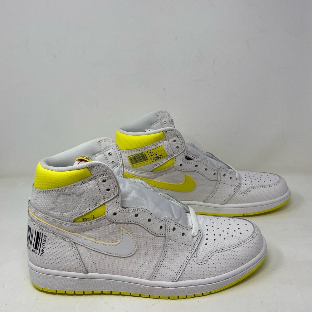 Nike Air Jordan 1 High OG First Class Flight White/Yellow 10.5