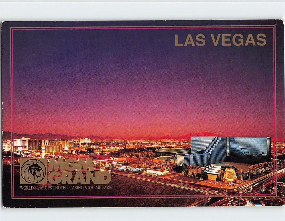 Postcard MGM Grand Las Vegas Nevada USA