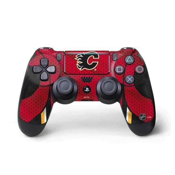 NHL Calgary Flames PS4 Pro/Slim Controller Skin - Calgary Flames Home Jersey