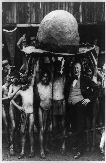 Photo:Bear Mountain New York Alfred E Smith Boy Scouts Bowler Hat 1920s