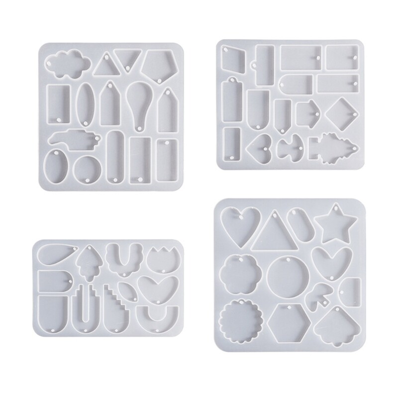 Silicone Molds for Durable Crystal Pendant Jewelry Resin Crafting
