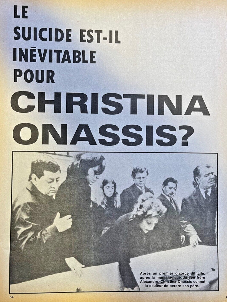 1976 Heiress Christina Onasis - French Language - illustrated