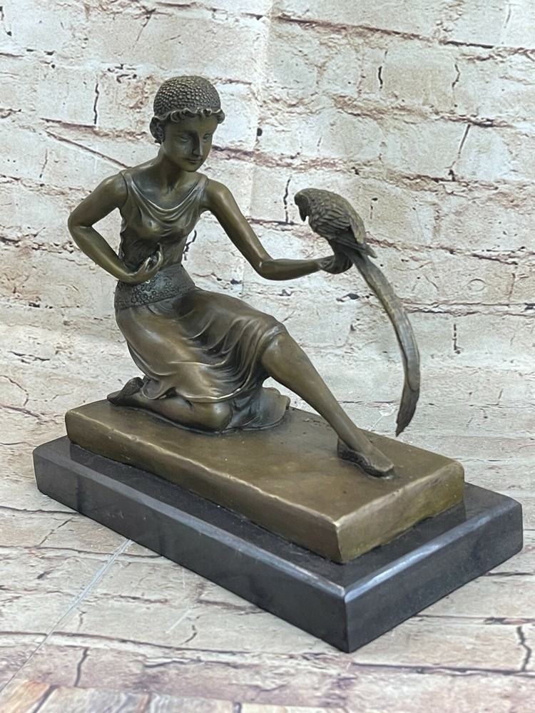 Hot Cast Bronze Art Decor Chiparus African Moroccan Nude Dancer Statue Sculpture