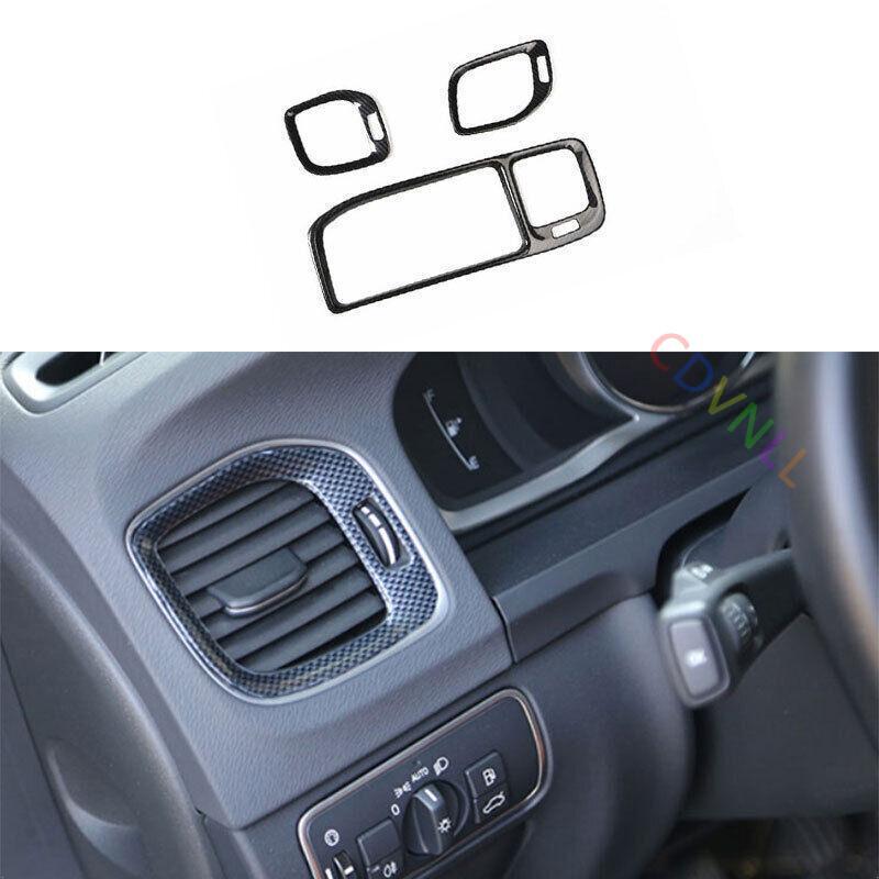 ABS Carbon Fiber Vent Trim Set for Volvo S60 2011-2018 - 3PC-image