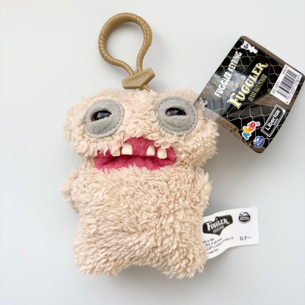 Fuggler Key Ring Key Holder Kimo Cute Mascot Beige #518e54