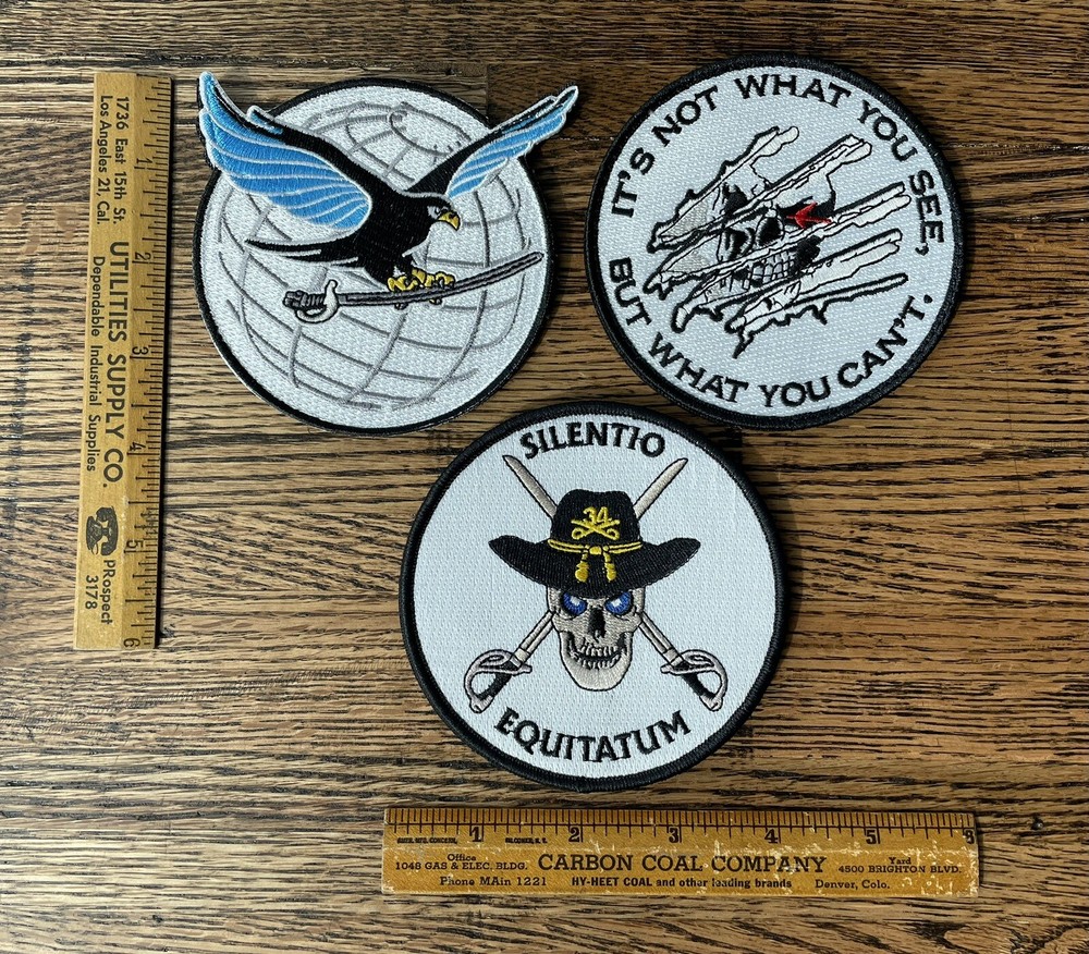 Northrop Grumman B-21 Raider RARE 3-piece Patch set, Hook & Loop, Not a coin
