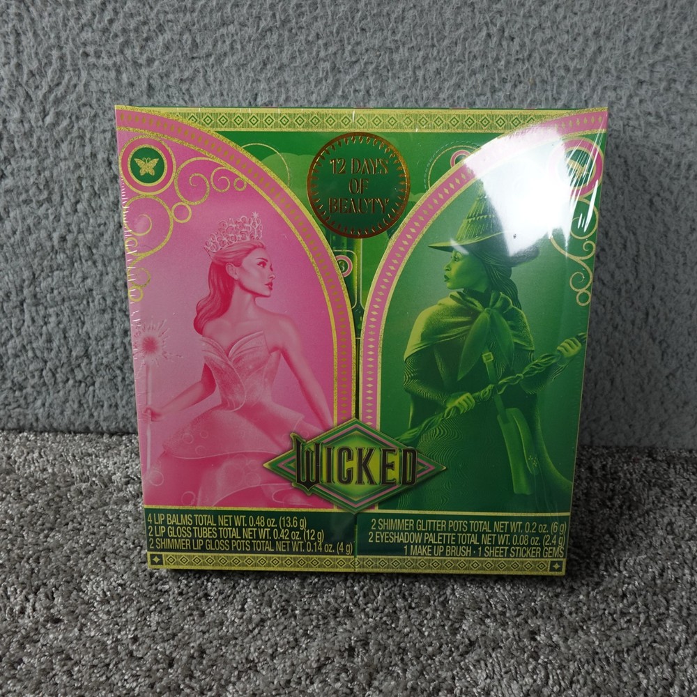 Wicked ( The Movie ) Cosmetic Advent Calendar 12 Days of Beauty Wizard of Oz New