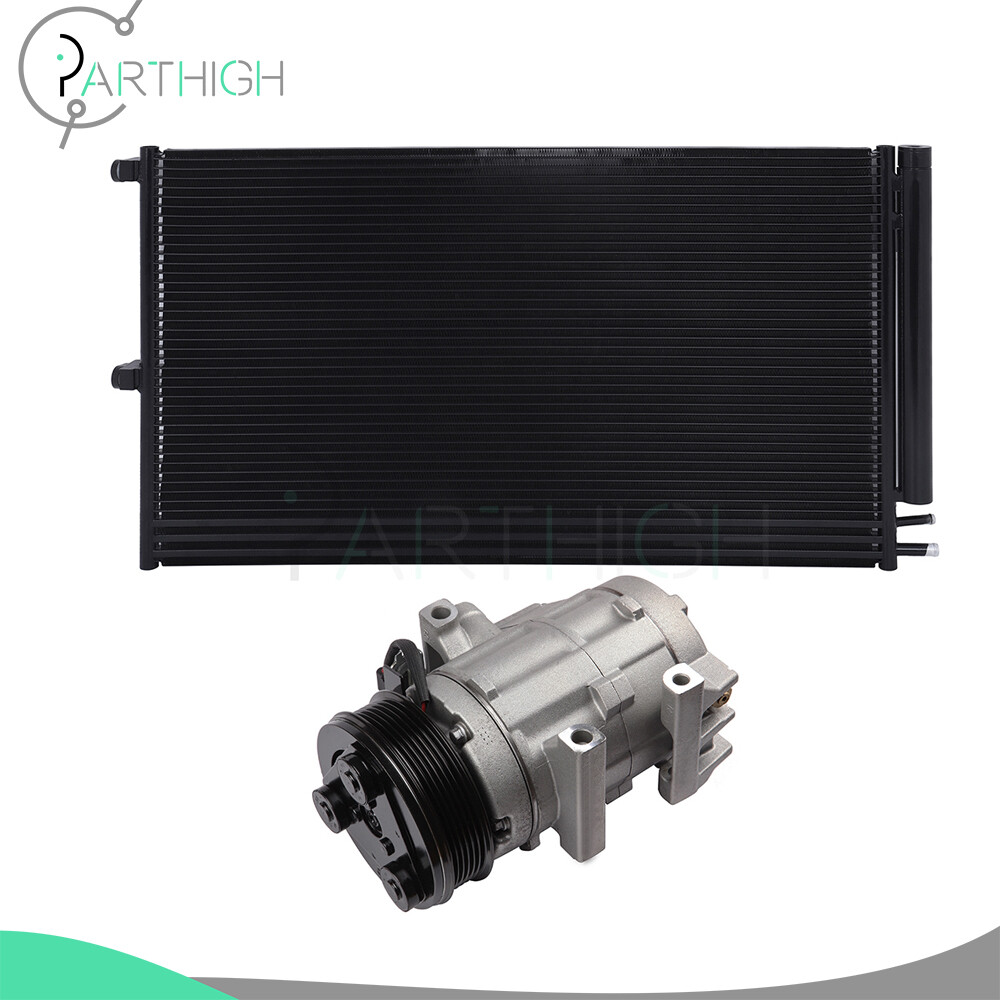 AC Condenser & AC Compressor Fit For 07 08 09 10 11 12 13 14 Ford Expedition
