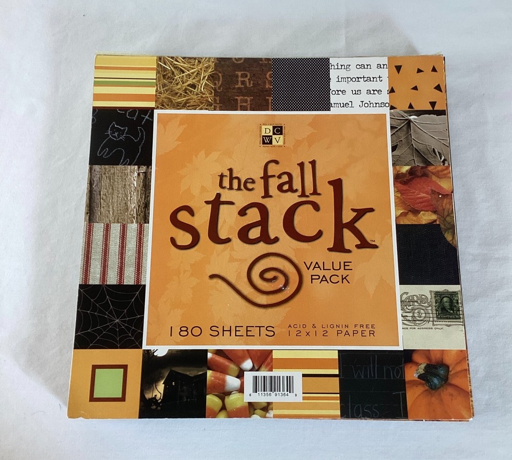 DCWV-The Fall Stack Value Pack 12x12 Acid Free Scrapbook Papers - 141 Sheets-image