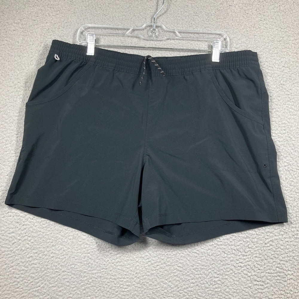 Columbia PFG Shorts Womens XL Black Performance Fishing Stretch FL 5