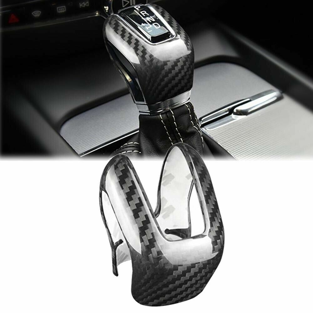 Carbon Fiber Gear Shift Knob Trim for Volvo XC60 XC90 S60 S90 V60 V90