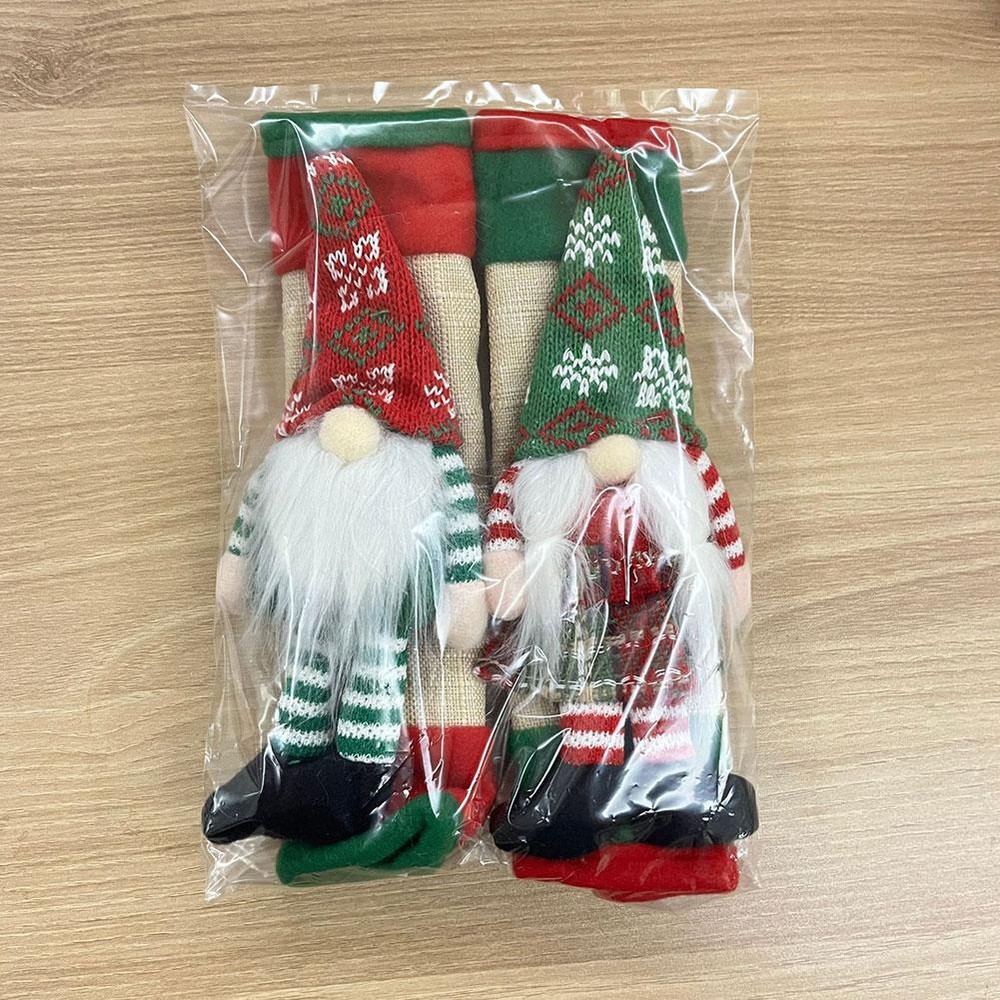Refrigerator Decor Handle Cover Set Christmas Gnomes Design for Holiday πÑ