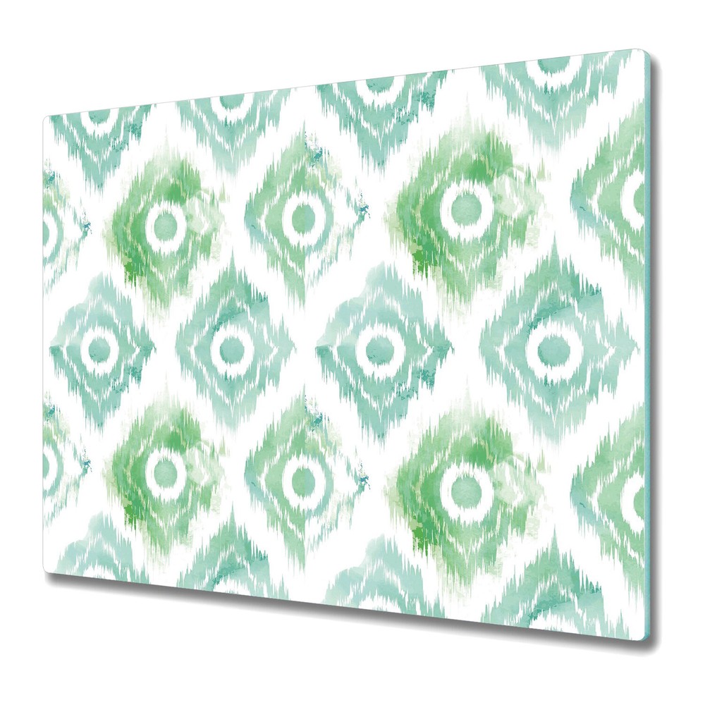 Glass Kitchen Chopping Cutting Board Modern Textile Simple Geometric 60x52