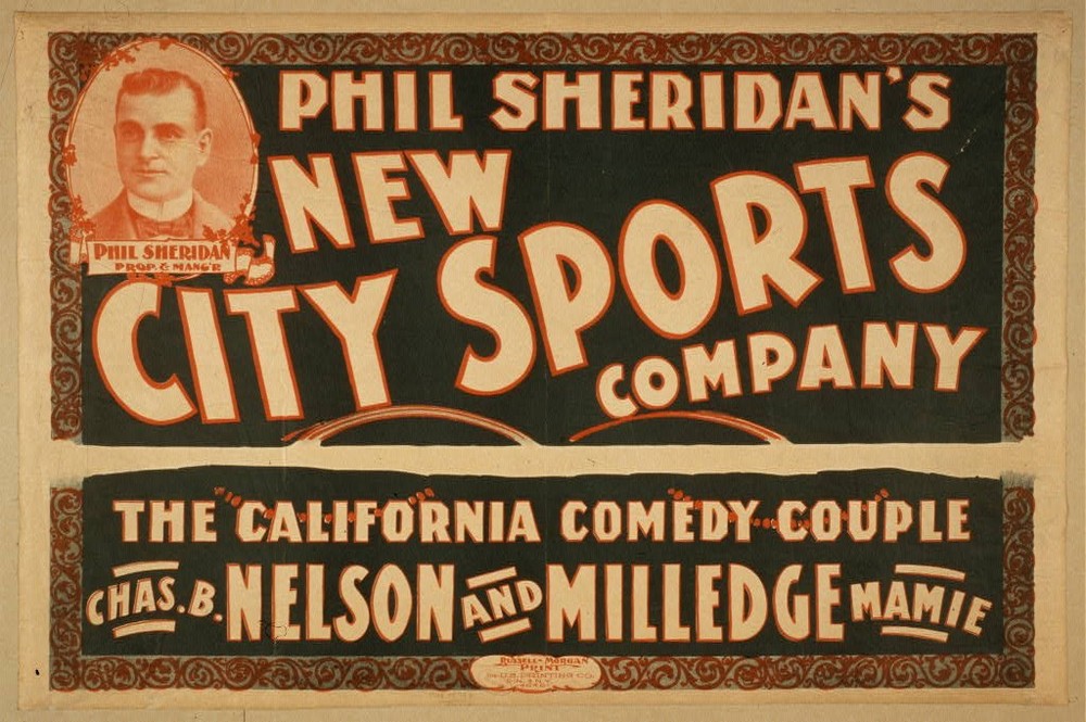 Cincinnati New York 1899 Phil Sheridan's New City Sports Company Poster