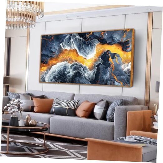 Abstract Art Wall Decor - Large Black and 29.00
