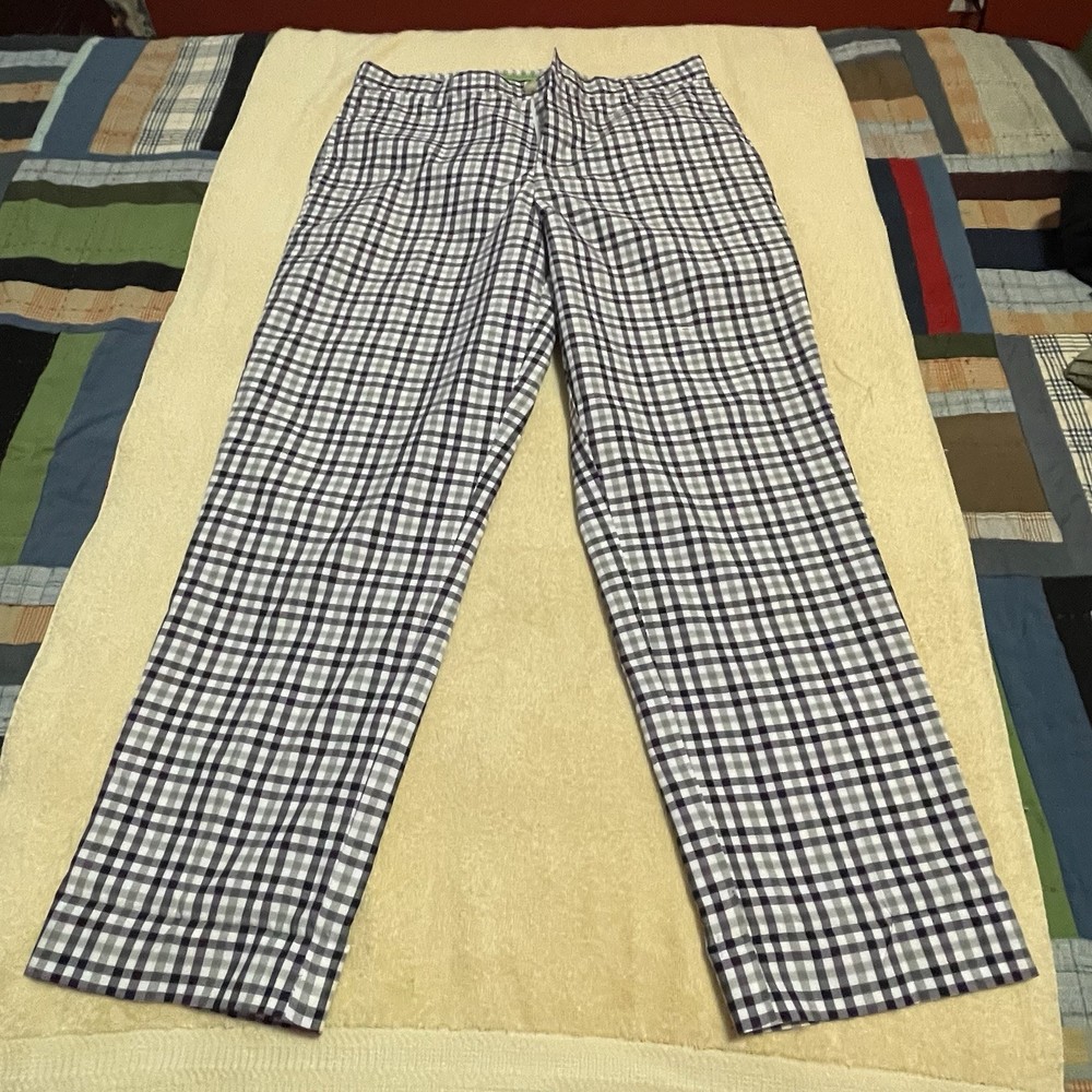 IZOD PerformX Golf Pants Mens 34x32 33 Plaid Performance