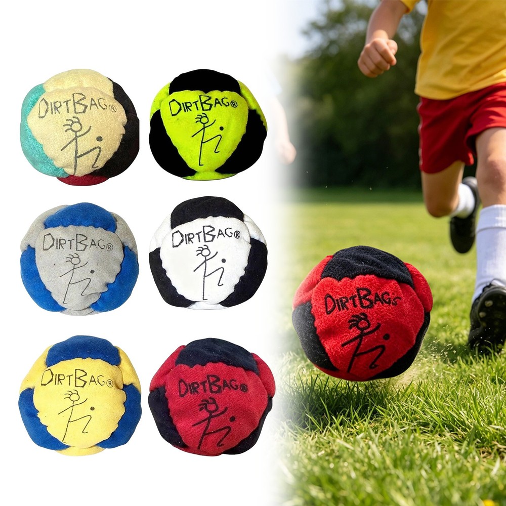 DirtBag Suede Footbag Hacky Sack Assorted Colors Fabric Multicolor Brand New