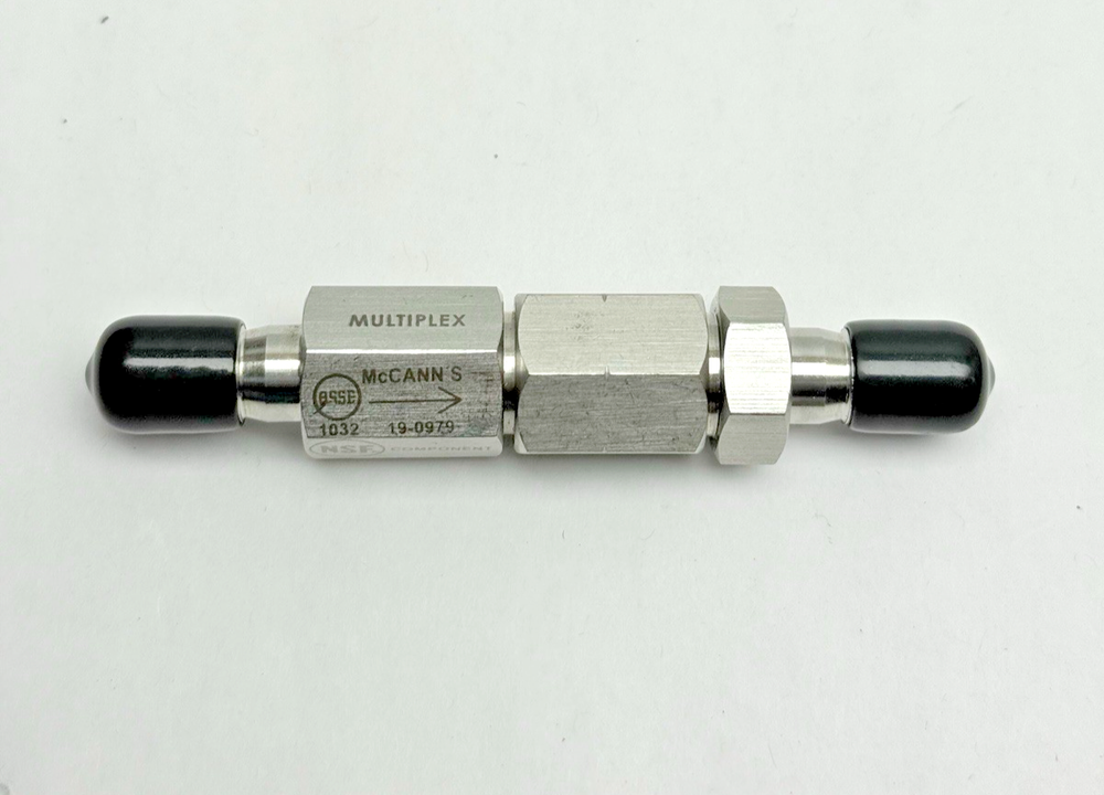 Double 3/8 Barb Multiplex Check Valve 19-0979
