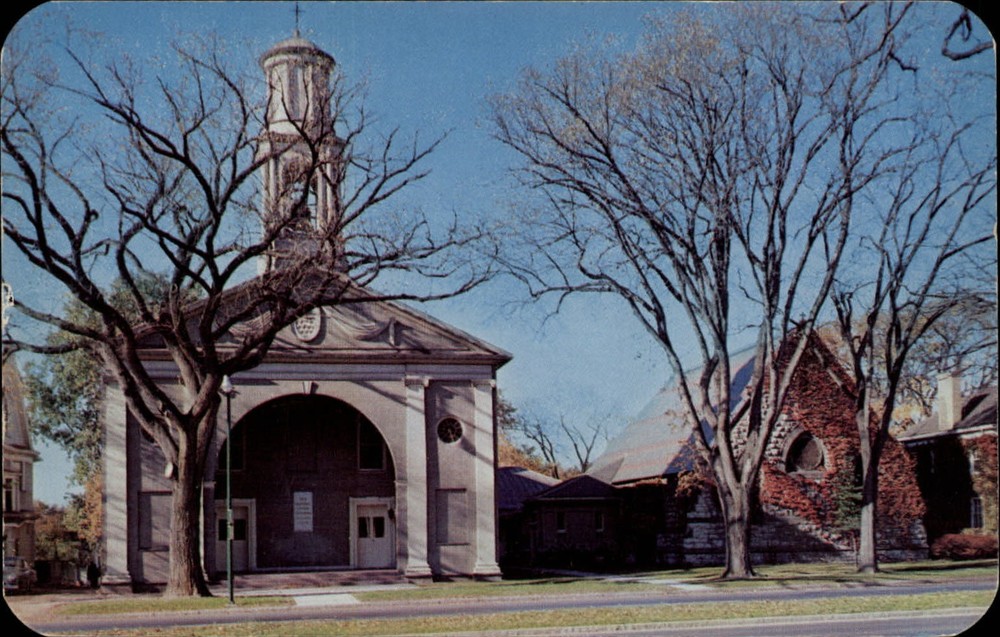 First Congregational Church ~ Canandaigua New York ~ unused 1950s postcard