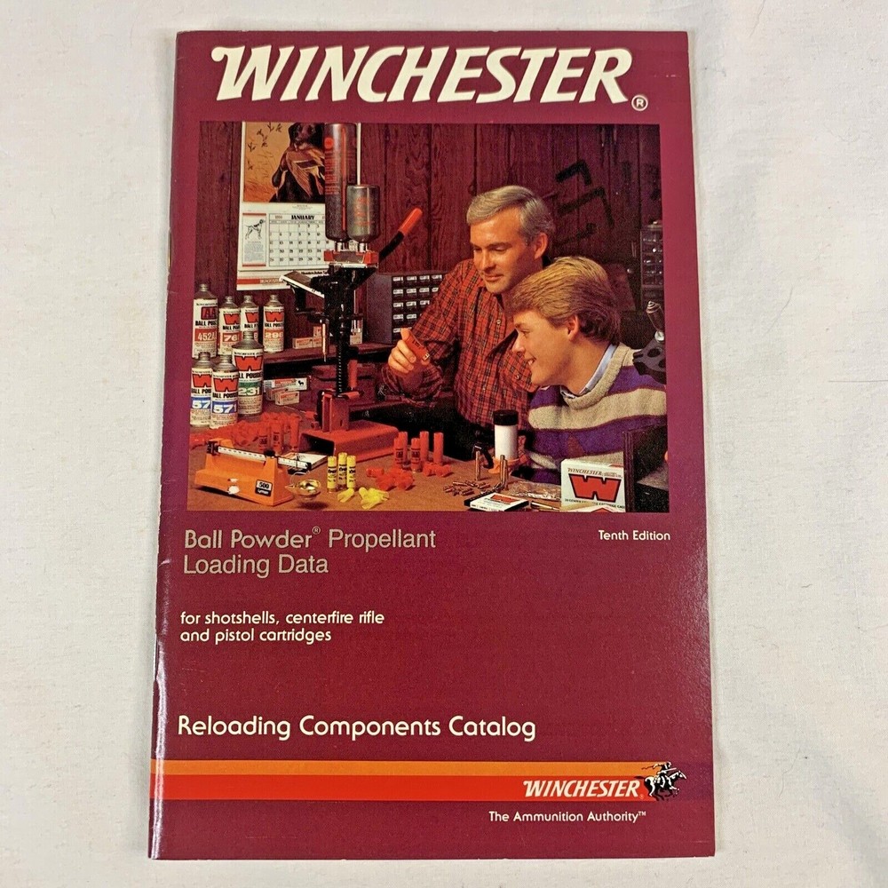 Winchester Ball Powder Propellant Loading Data 1985 Rifle Shotgun Pistol