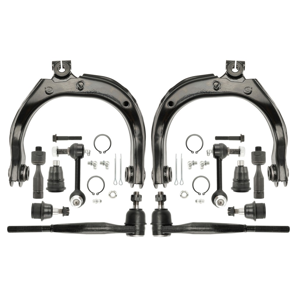 12pc Front Upper Control Arms & Tie Rod Suspension Kit for Trailblazer Envoy Isuzu