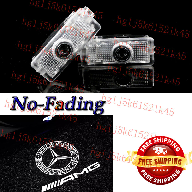 2pcs Car LED Door Projector Light For E Coupe C207 A207 2010-2016 AMG