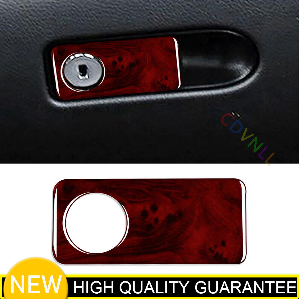 Co~Pilot Storage Box Handle Panel Trim 1* For Bnez C~Class 07~10 Red Wood Grain