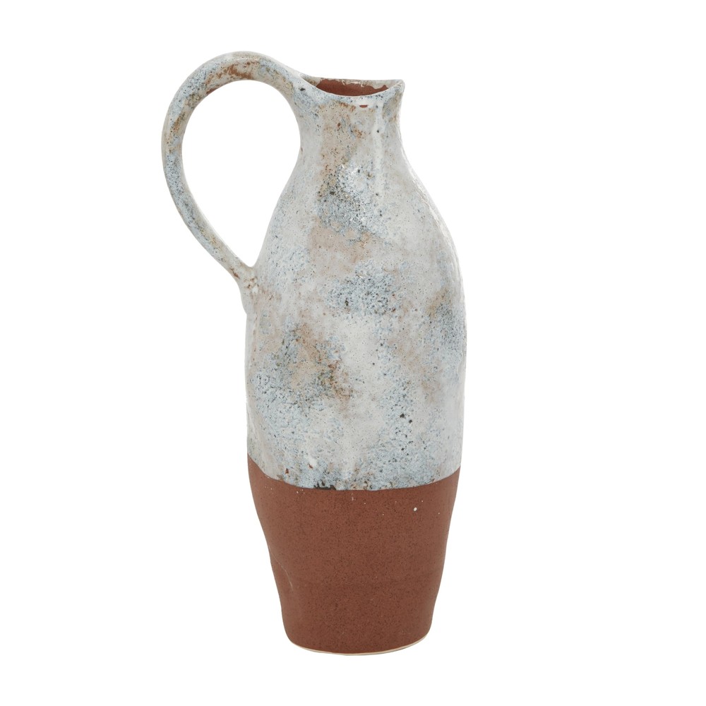 The Novogratz Ceramic Handmade Decorative Vase Centerpiece Vase with Terracot...