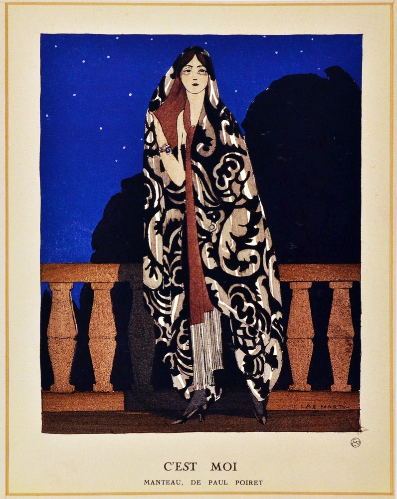 Poster print.Interior design Art.Retro fashion.French midnight.6374