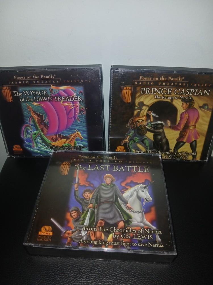 C.S. Lewis Narnia Audio Drama CD Lot Focus on the Family Radio Theatre