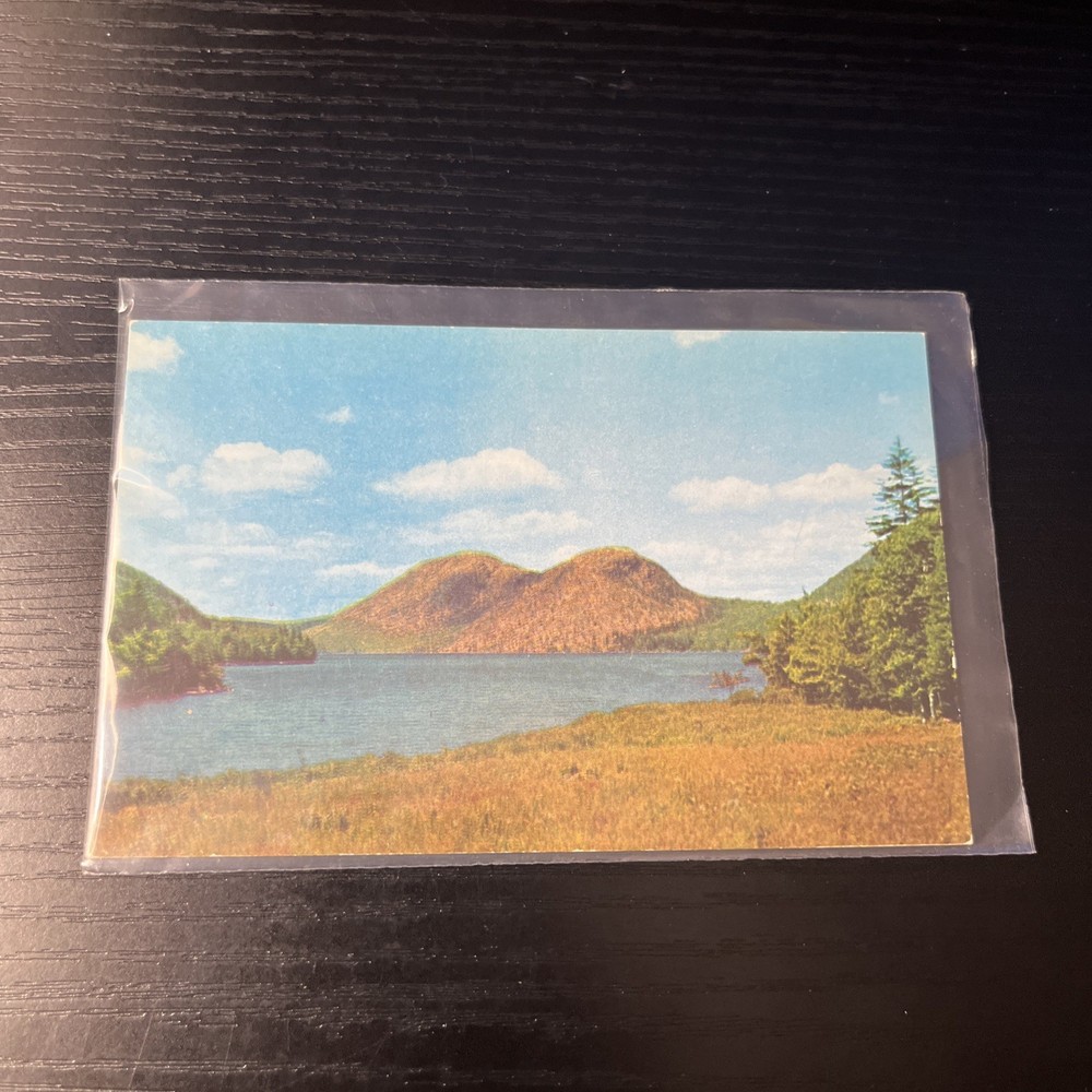 Jordan Pond Bubbles Acadia National Park Mount Desert Maine postcard-image