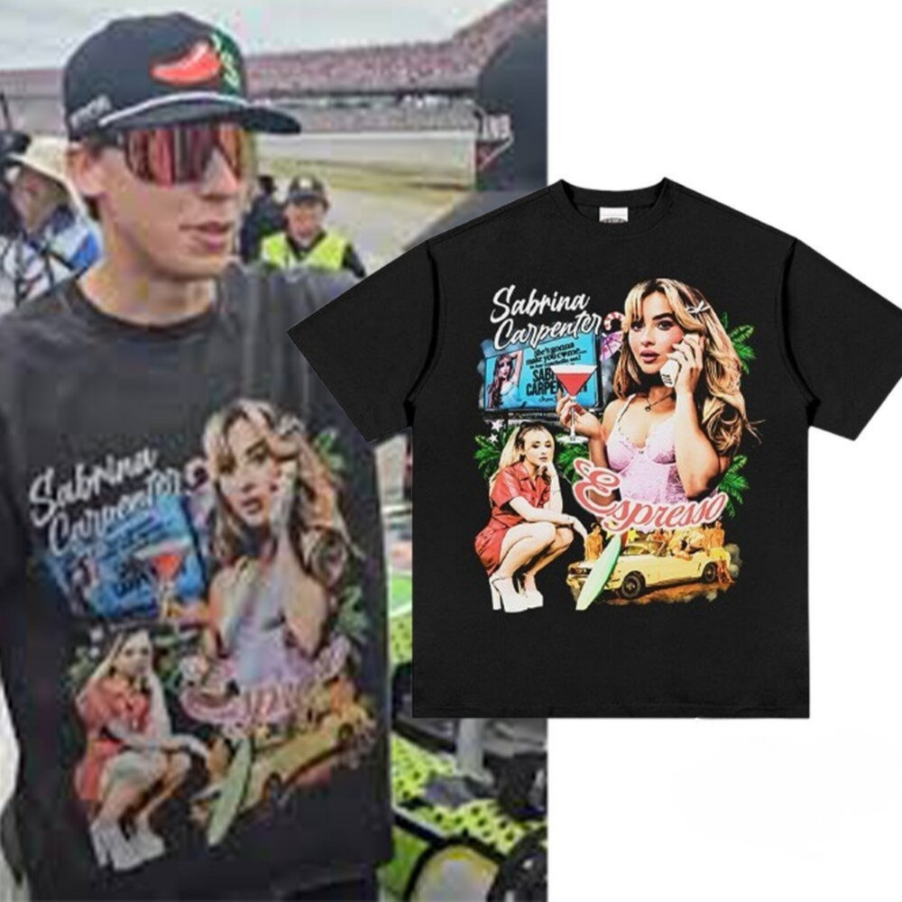 Carson Hocevar Sabrina Carpenter Espresso Shirt