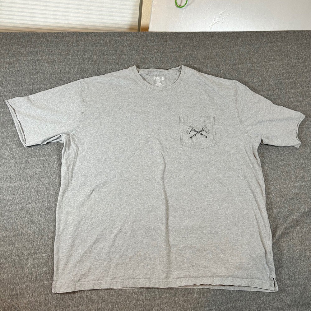 Duluth Trading Chopping Wood Looking Good Longtail Pocket Shirt 3XL Cut Sleeve