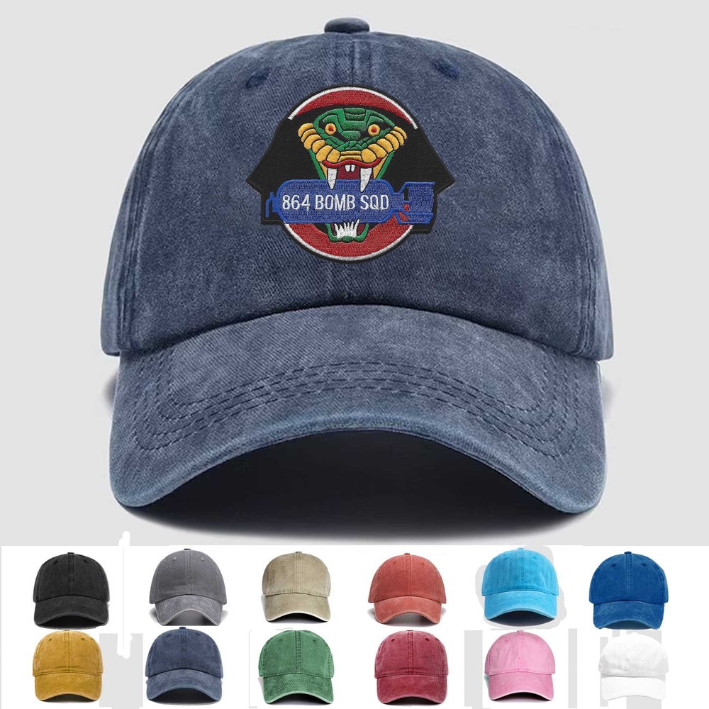 Custom Embroidered Hat 864th Bomb Sqaudron, Veteran Cap, Trucker Hat, Gift Idea