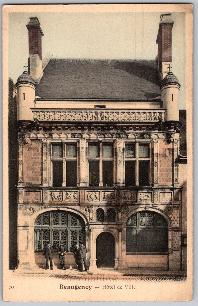 Antique Postcard Hotel DE Ville Beaugency, Fr 1910s