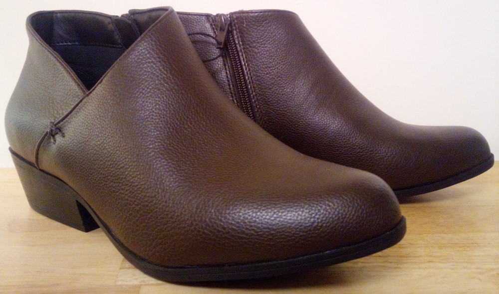 NWT Aerosoles Women's Brown Ankle Boots Java Leather Variety of Wide Sizes