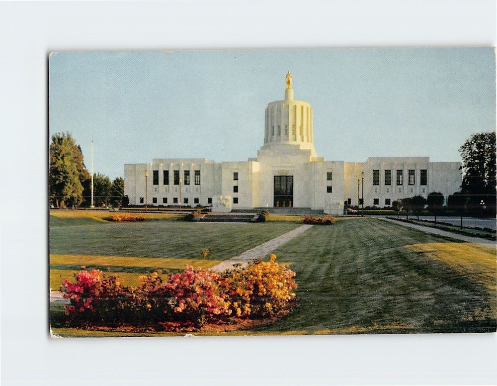 Postcard State Capitol Salem Oregon USA