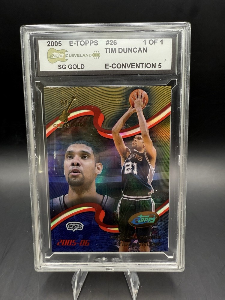 2005 eTopps- One of One - Tim Duncan 1/1 SG Gold