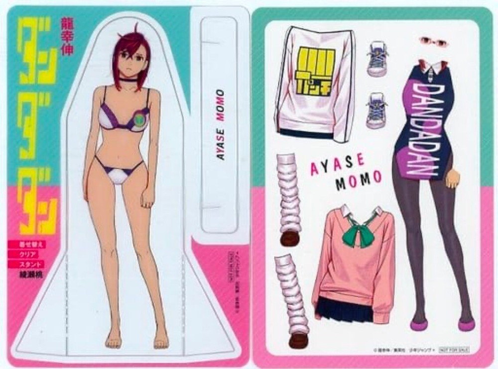 Dandadan Momo Ayase Dress Up Clear Stand - Manga Bonus - School Uniform Etc