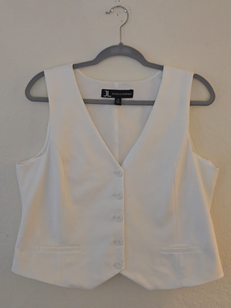 Womens White Vest Top Large