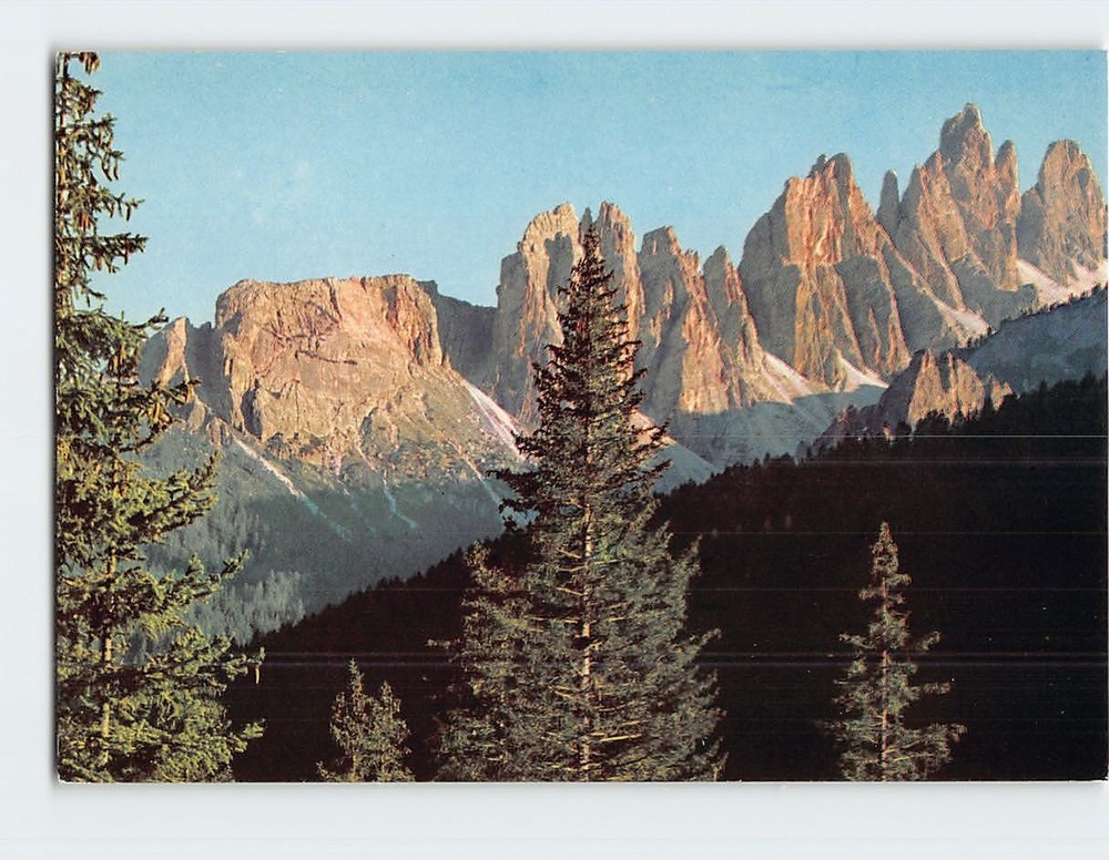Postcard Croda da Lago Dolomites of Northeastern Italy