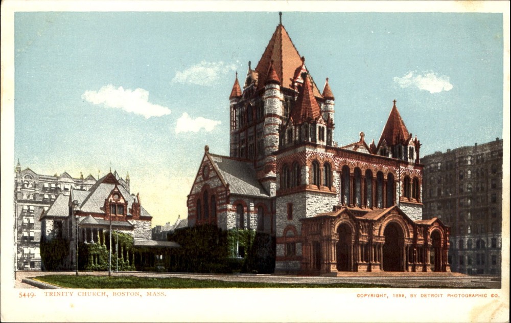 Trinity Church ~ Boston Massachusetts ~ Detroit Publishing 5449 ~ UDB c1905