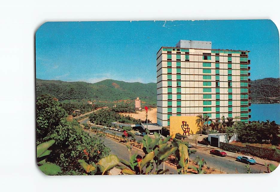 Postcard Hotel El Presidente Acapulco Guerrero Mexico Vintage Travel View