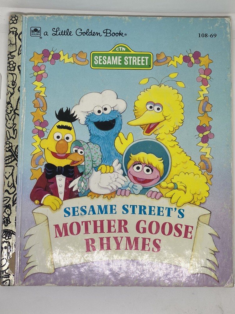 Vintage A Little Golden Book Sesame Street’s Mother Goose Rhymes 1993 #998