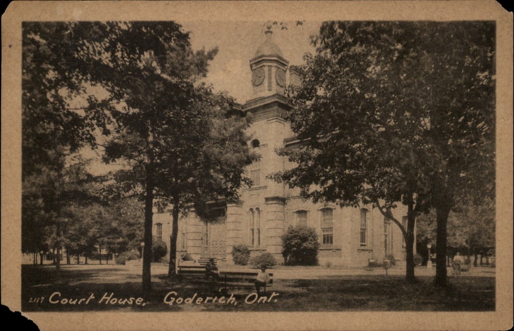 Court House Goderich Ontario Canada vintage postcard s415