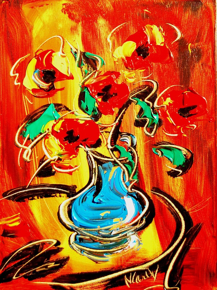 FLORAL POP ART  painting Abstract Modern Art  Contemporary  WALL DECOR Y8OP56U5