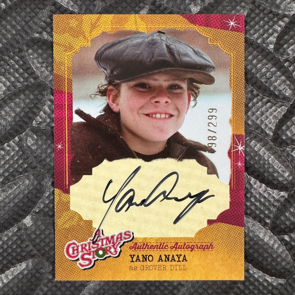 2024 Cryptozoic Christmas Story 40Th Yano Anaya Auto Card Grover Dill 198/299