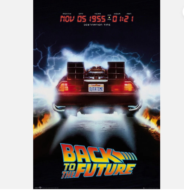 Back To The Future Movie Poster print wall art
