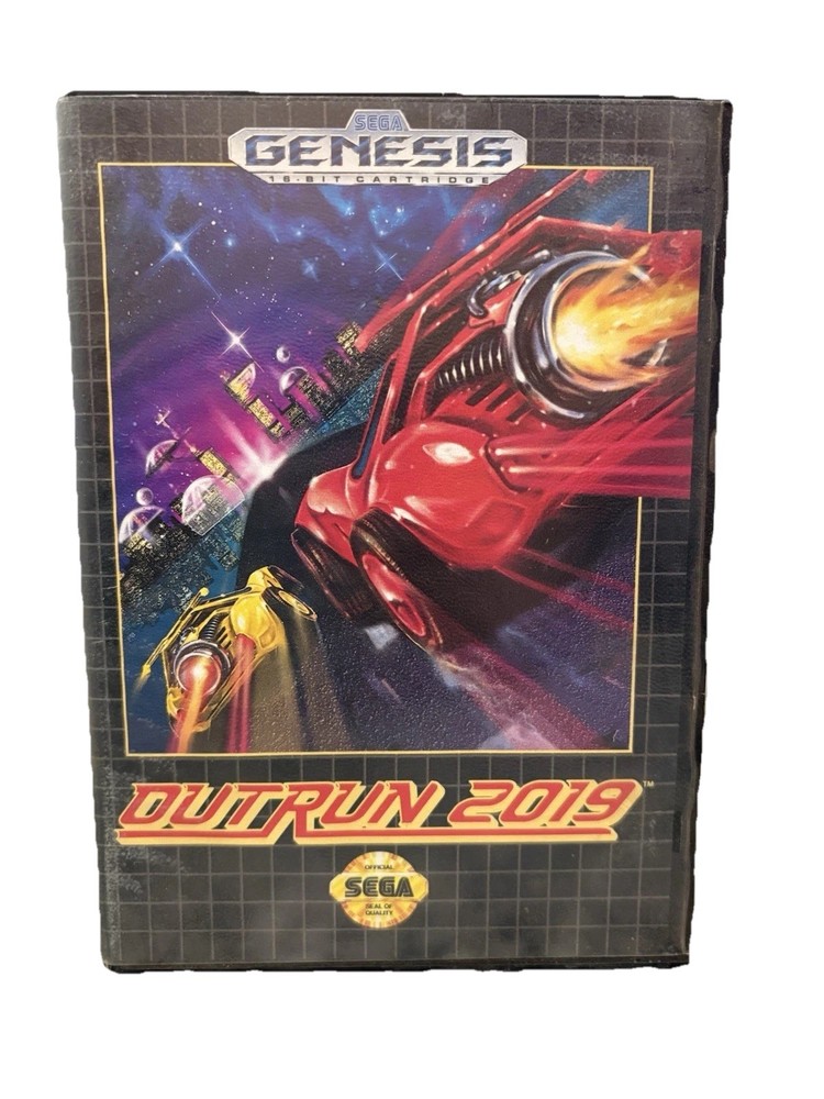 Outrun 2019 Sega Genesis W/ Manual & Card Tested Working